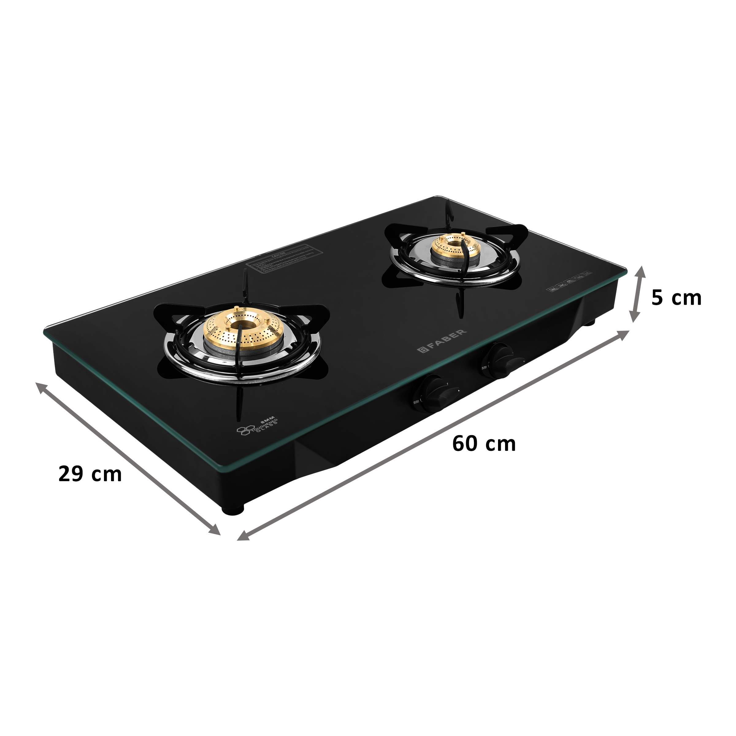 Buy Faber Jumbo 2 Burners Hob Cooktop (106.0657.506, Black) Online Croma